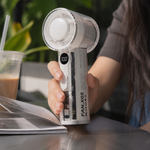 Ventilador portátil alta velocidad — lifestyle