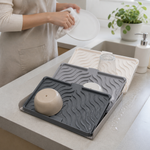 Escurridor de Platos Triple Omnix — lifestyle