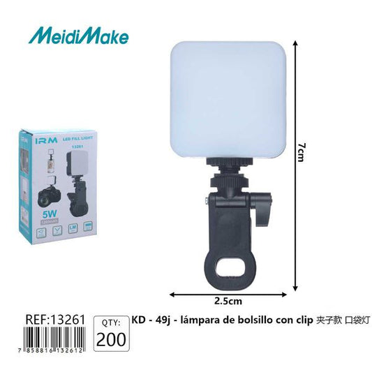 Omnix Linterna De Bolsillo Con Clip Kd-49j