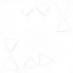 Set 9 Brochas Triangulares para Pintura — white