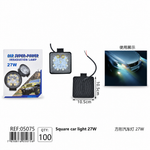 Faro Cuadrado LED 27W para Auto — fondo blanco