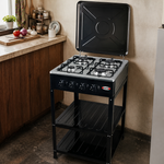 Cocina Portátil A Gas 4 Hornillas Con Horno — lifestyle