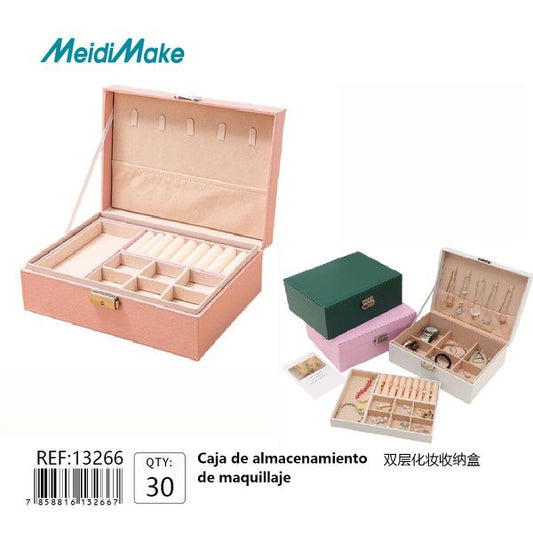 Caja Organizadora de Maquillaje Doble Omnix