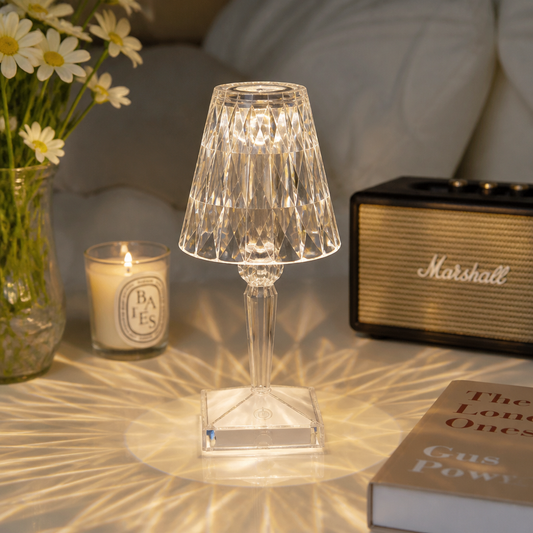 Lámpara LED Cristal Diamante 3 Colores — lifestyle