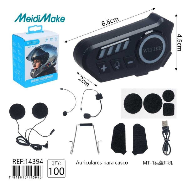 Audífonos Para Casco Mt-1 Omnix
