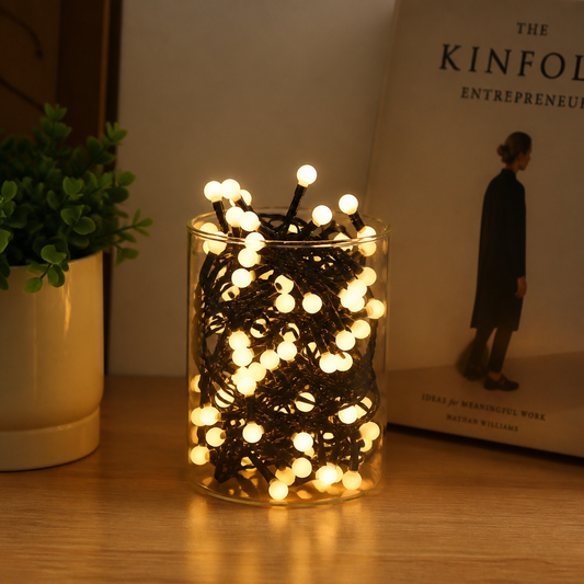 Luces Navideñas 300L Blancas Cálidas 15M — lifestyle