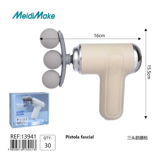 Pistola Masajeadora Facial 3 Cabezales