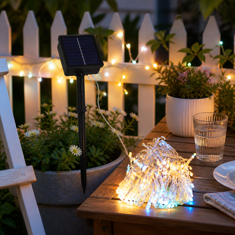 Luces Navideñas Solares 33m 300 LEDs — lifestyle