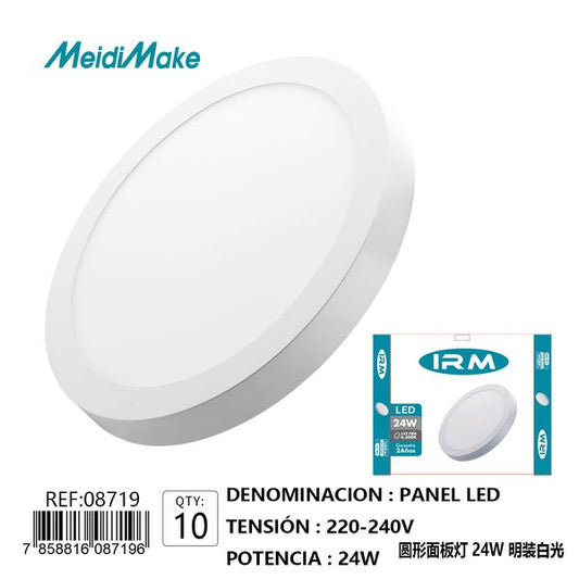Panel Luz Redondo Omnix 24W Blanco Frío