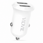 Cargador Auto Dual USB Carga Rápida — fondo blanco