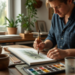 Set 9 Brochas Triangulares para Pintura — lifestyle