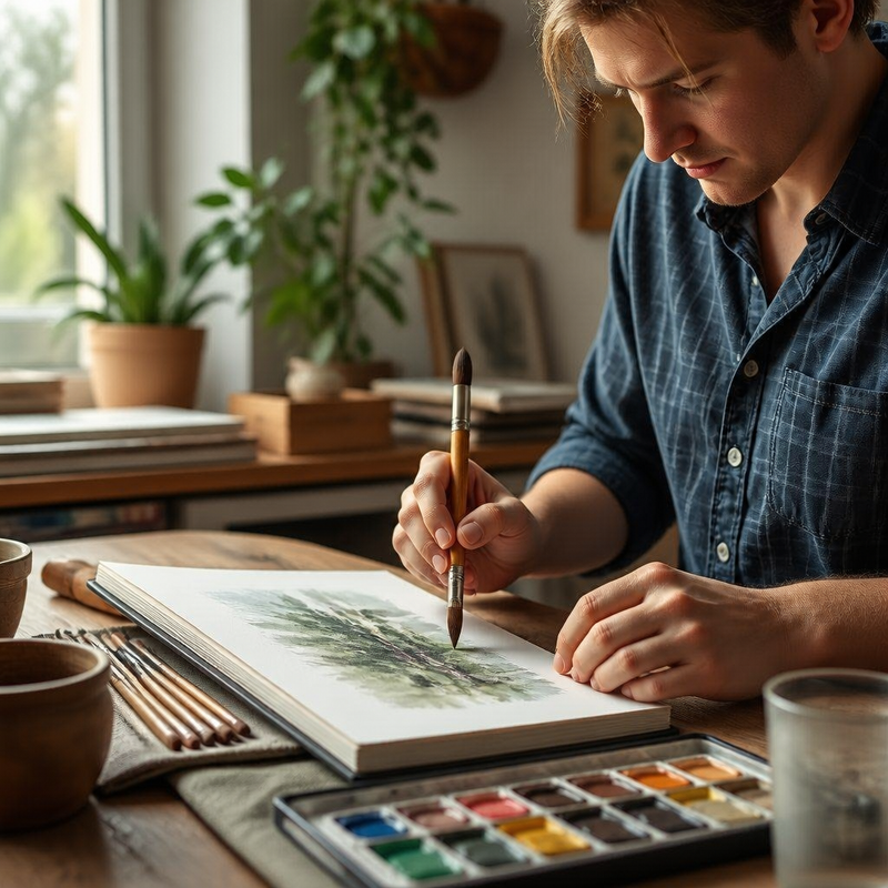 Set 9 Brochas Triangulares para Pintura — lifestyle