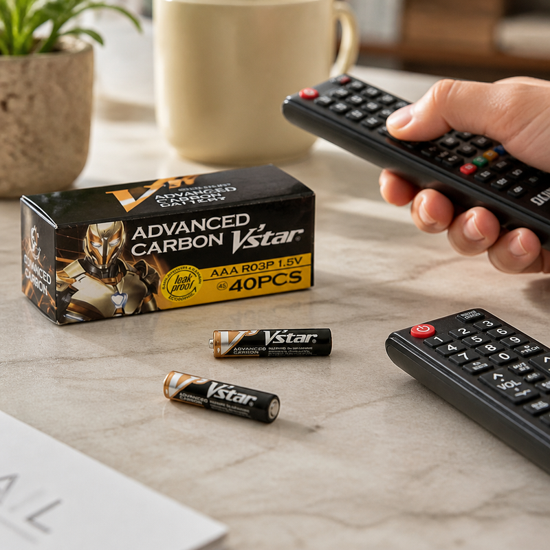 Pilas 3A Carbón Omnix Pack 4 Unidades — lifestyle