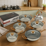 Set de Ollas 12 Piezas Antiadherente Mango Madera — lifestyle