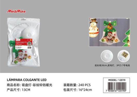 Lámpara Colgante LED Navidad Diseño Campana