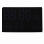 Reloj digital despertador electrónico — fondo blanco