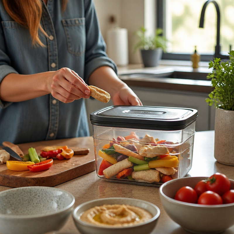 Tapa Conservadora de Alimentos Omnix — lifestyle