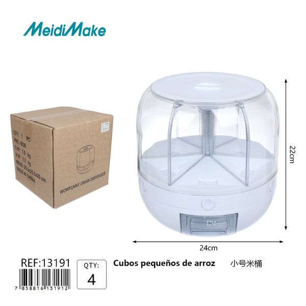 Dispensador Arroz Hermético Pequeño 4L