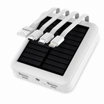 Batidora solar portátil 20000 mAh — fondo blanco