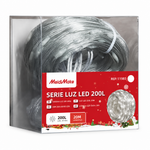 Luces navideñas 20m 200 LED blanco — fondo blanco