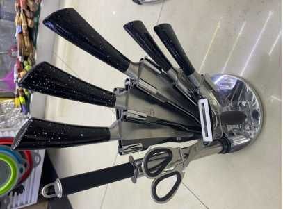 Set de Cuchillos de Cocina 6 Piezas Negro