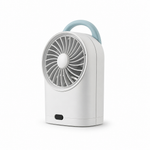 Ventilador Portátil Recargable con Función Fría — fondo blanco