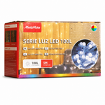Guirnalda LED 100 luces multicolor 5m — fondo blanco
