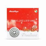 Luces Navideñas 100L Multicolor Espuma — fondo blanco