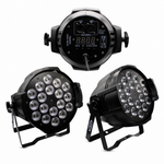 Foco LED Par 18 Luces RGB Control Inalámbrico — fondo blanco