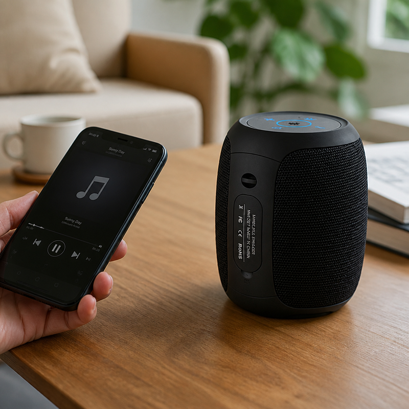 Parlante Portátil Omnix - Altavoz Bluetooth — lifestyle