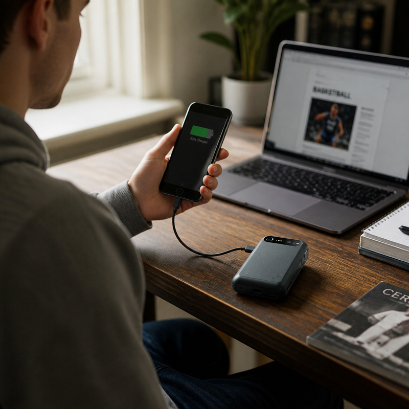 Powerbank R19 20000mAh Carga Rápida — lifestyle
