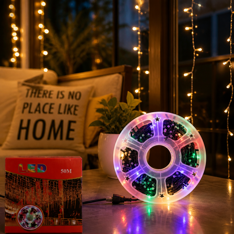 Guirnalda LED Navideña 240L Multicolor 8mm — lifestyle