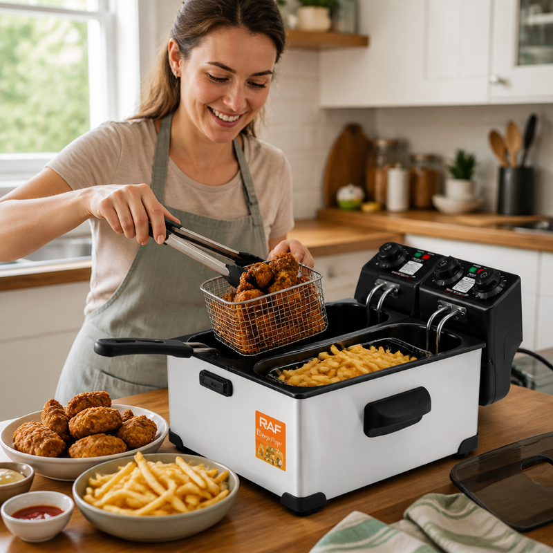 Freidora Deep Fryer 3L Omnix — lifestyle