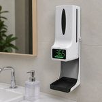 Dispensador Automático Jabón con Termómetro Infrarrojo — lifestyle