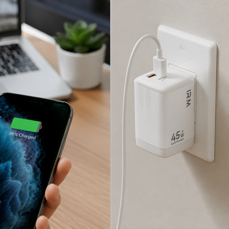 Cargador Rápido USB-C para iPhone y iPad — lifestyle