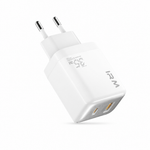 Cargador USB dual 35W tipo C — fondo blanco