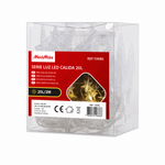 Luces navideñas LED 20 gotas multicolor — fondo blanco