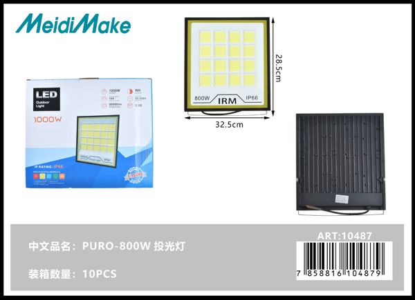 Reflector LED 800W Luz Blanca Profesional