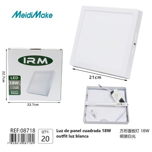 Panel Cuadrado Led 18W Blanco Frío Omnix