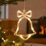 Luz LED Navideña Campana con Ventosa — lifestyle
