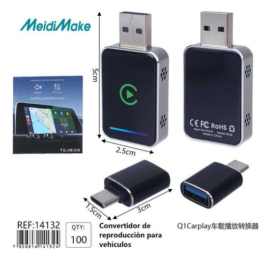 Adaptador Carplay USB para Vehículos