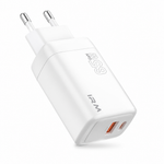 Cargador USB-C 65W Carga Rápida Compacto — fondo blanco
