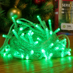 Luces navideñas 100 LED música verde — lifestyle