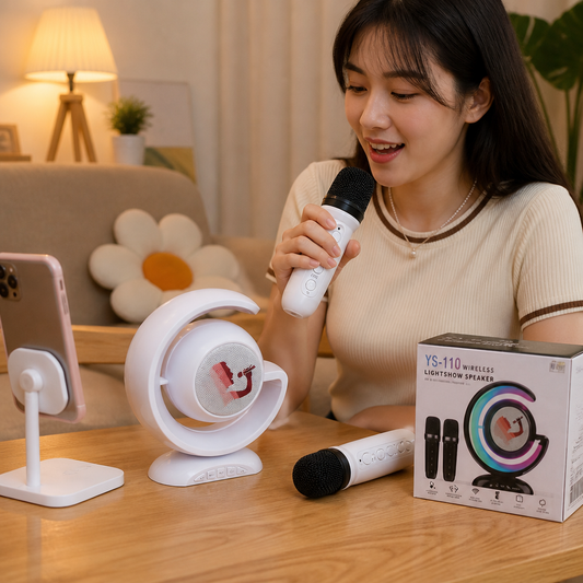 Micrófono Parlante Omnix Bluetooth — lifestyle