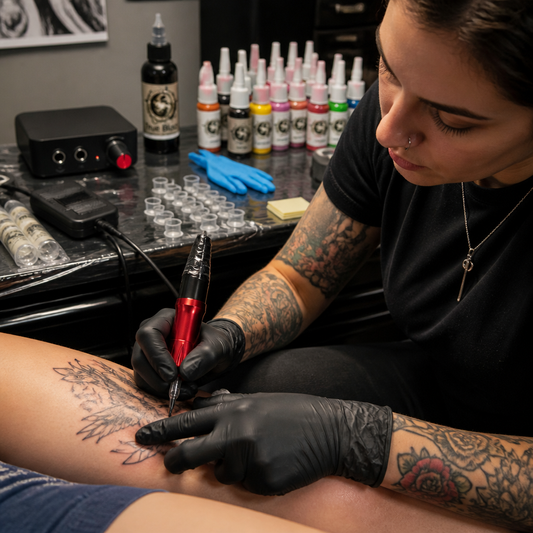 Kit Profesional Máquina Rotativa para Tatuajes — lifestyle