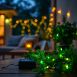 Luces Navideñas Solares 200L Cable Verde Luz Cálida — lifestyle