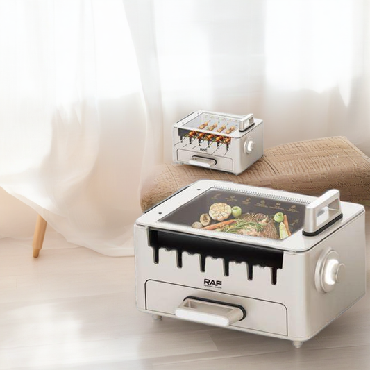 Asadora Eléctrica Omnix para Barbacoa — lifestyle