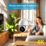 Cámara IP Domo Dual Antena Vigilancia HD — lifestyle