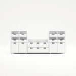 Set 18 Perchas Organizadoras Multiuso — white