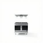 Cocina Industrial Vertical 4 Hornillas — white
